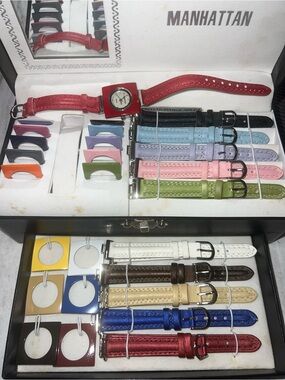 Manhattan Women's Interchangeable Strap Watch - Red